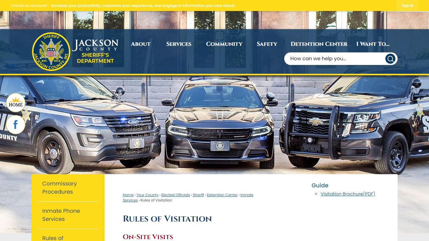 Rules of Visitation | Jackson County, MS